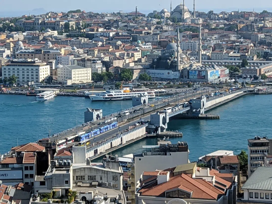Galata Bridge fishermen, Istanbul